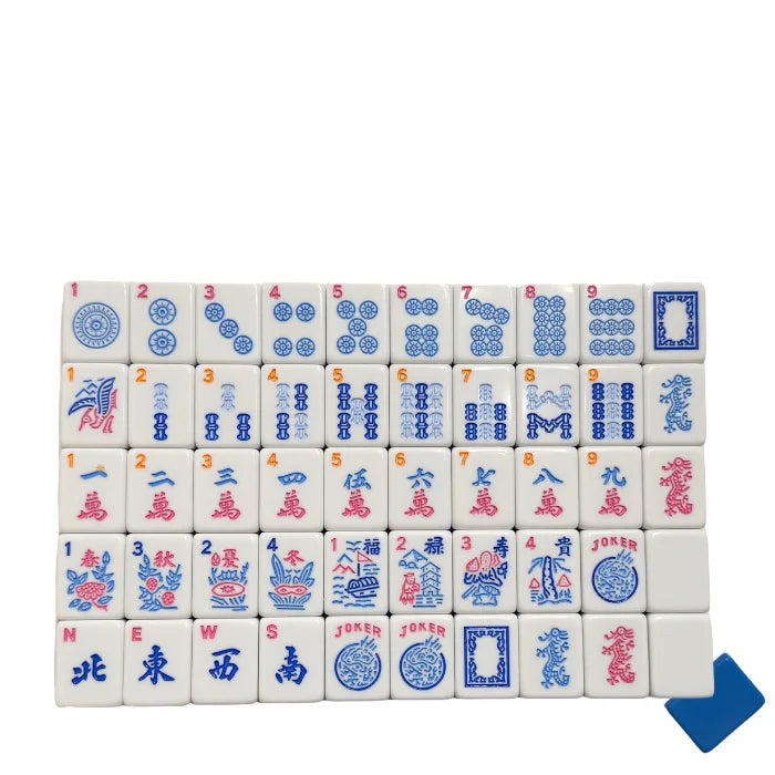 Cozyora® Blue Pop American Mahjong Set – 166 Tiles