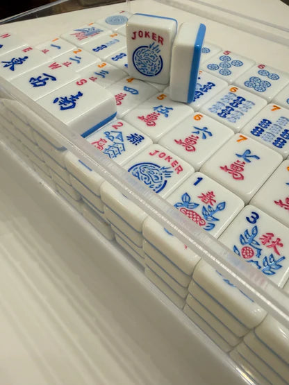 Cozyora® Blue Pop American Mahjong Set – 166 Tiles