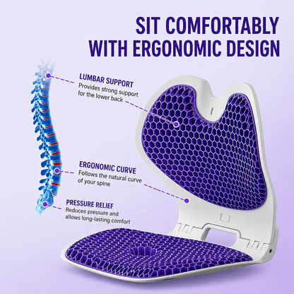 Cozyora® FlexSeat Pro – Foldable Ergonomic Support Cushion