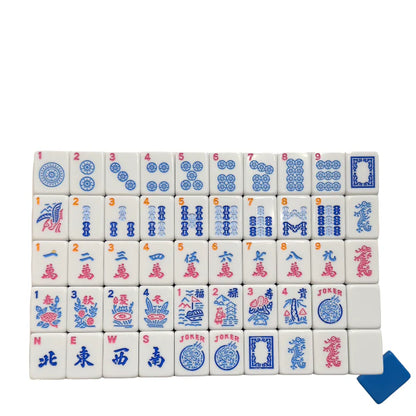 Cozyora® Blue Pop American Mahjong Set – 166 Tiles