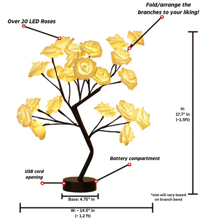 Cozyora® Forever Rose Lamp