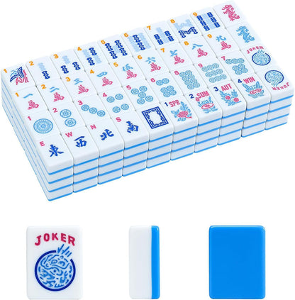 Cozyora® Blue Pop American Mahjong Set – 166 Tiles